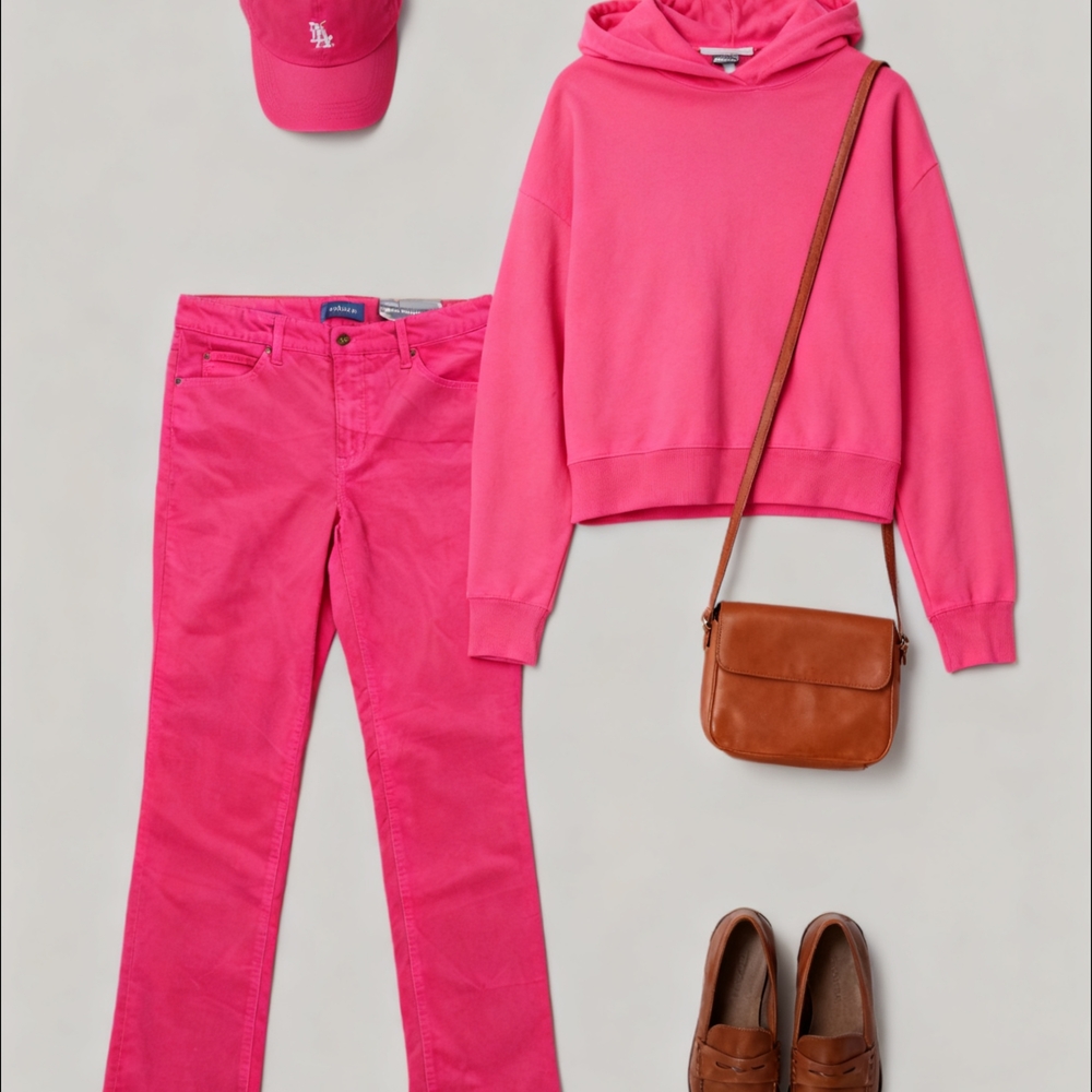 Talbots Vibrant Pink Straight Leg Jeans